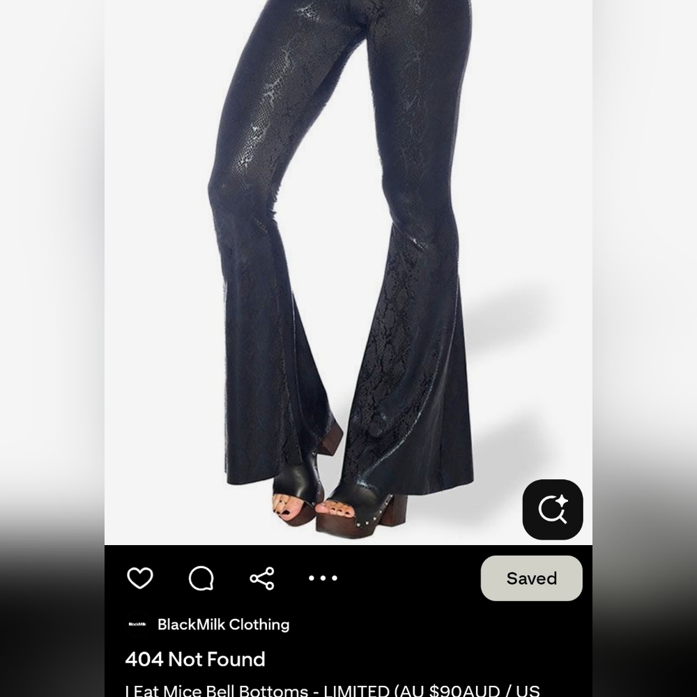 Blackmilk I Eat Mice Bell Bottom Leggings